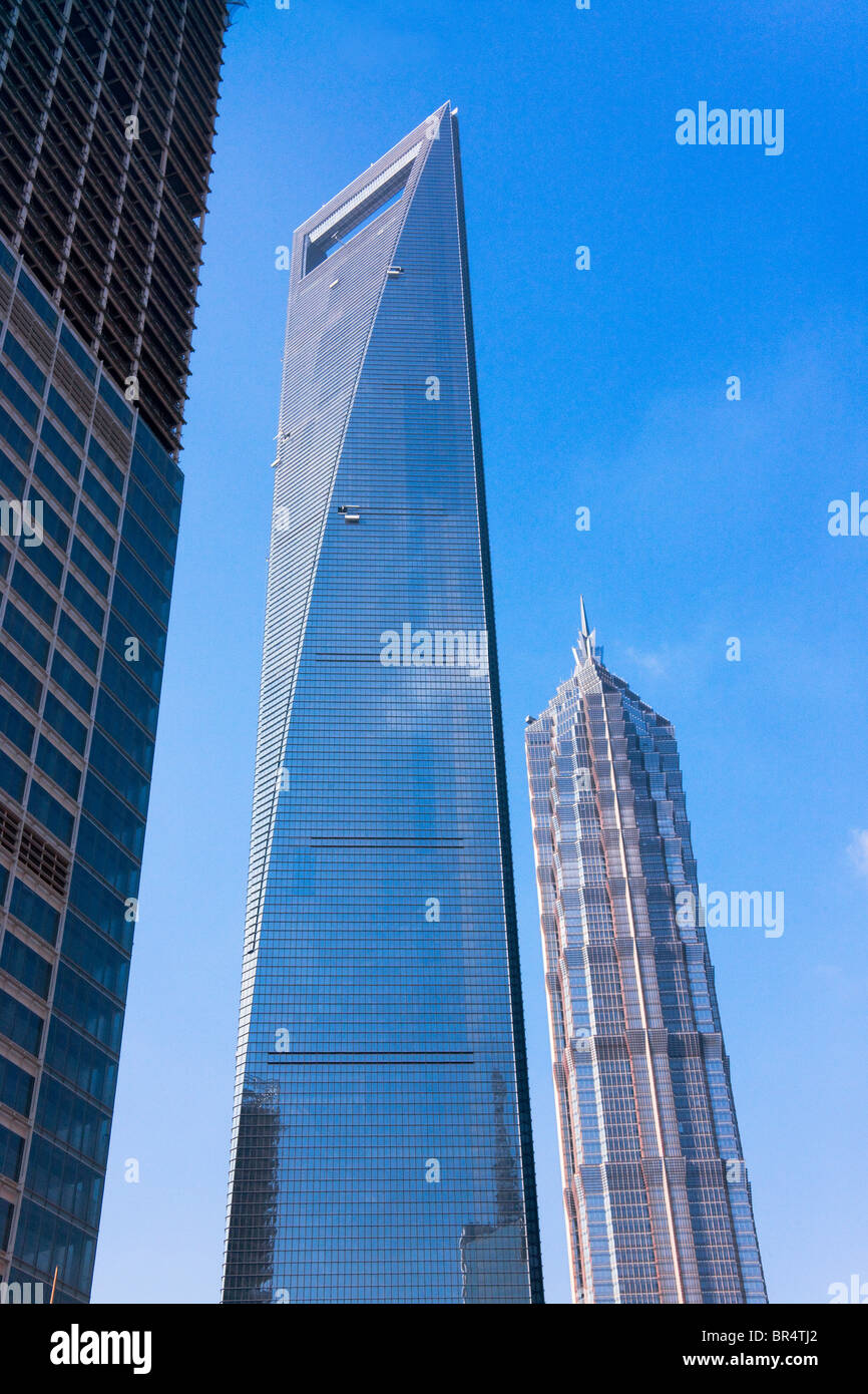 Shanghai World Financial Center and Jinmao Building, Shanghai, China ...