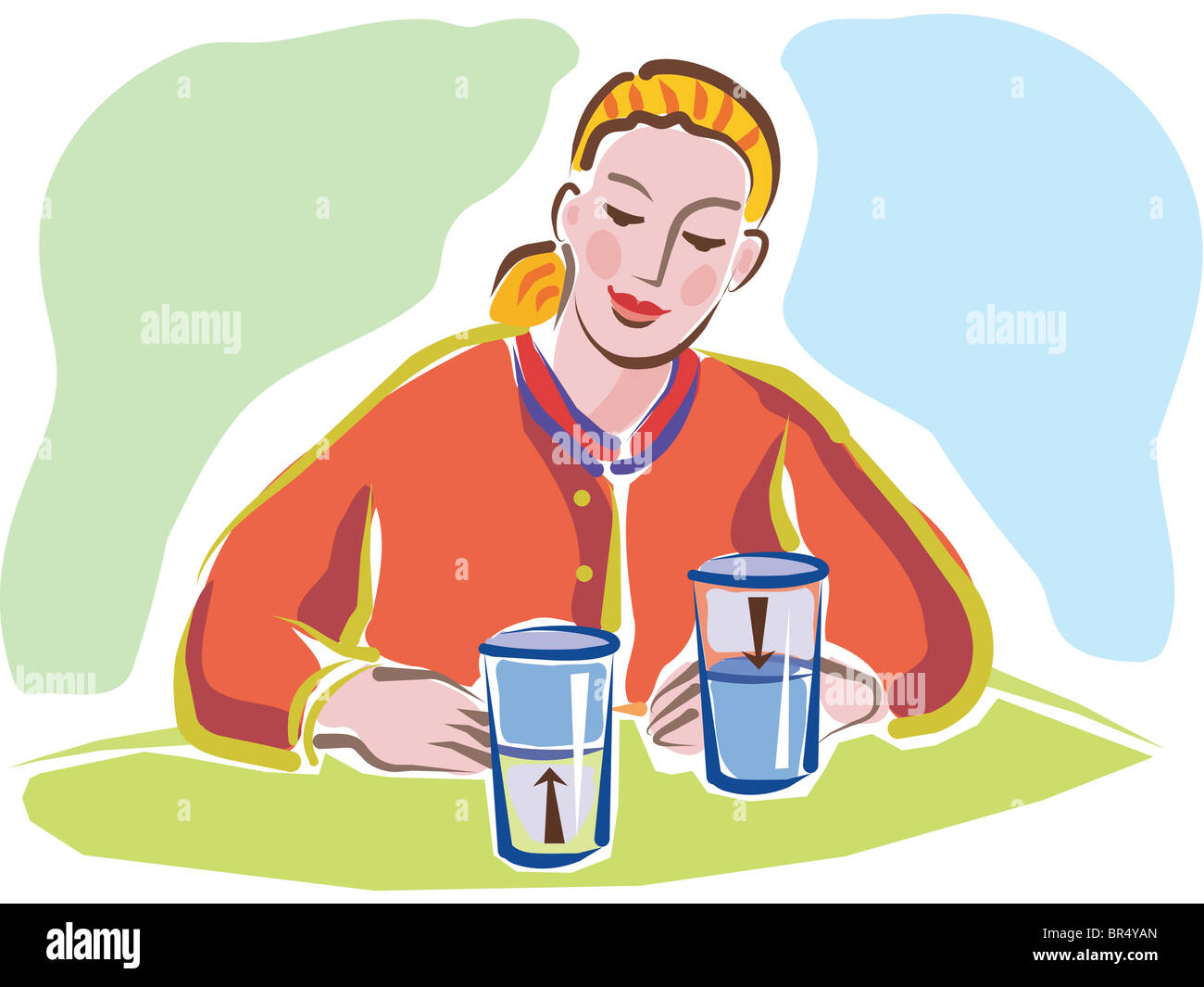 Half Cup Picture for Classroom / Therapy Use - Great Half Cup Clipart