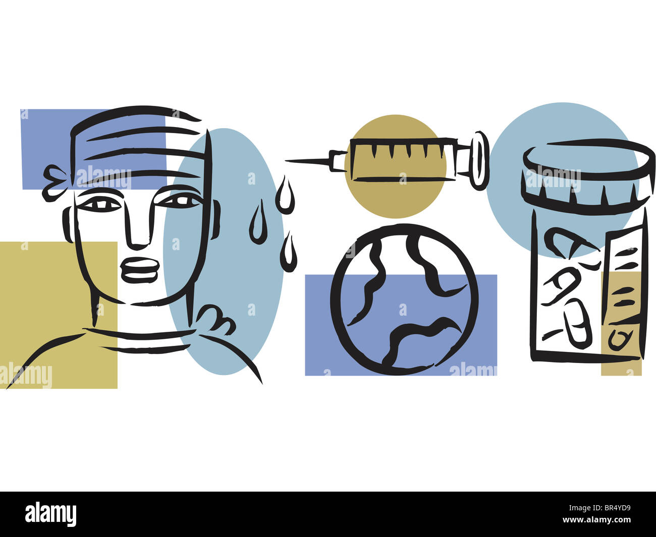 Health drawings hi-res stock photography and images - Alamy