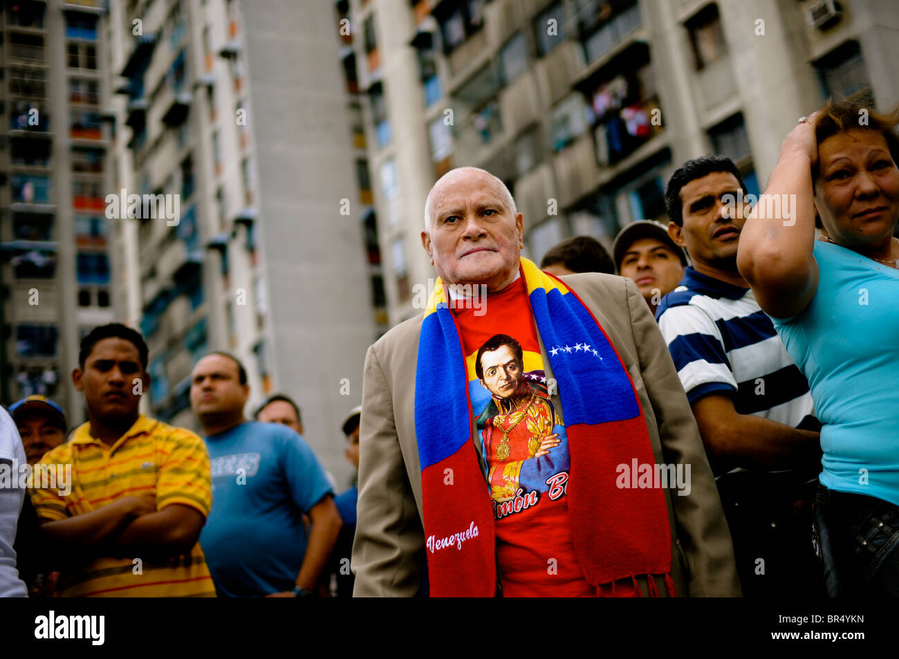 Venezuelans vote to abolish presidential term limits in Caracas. Stock Photo