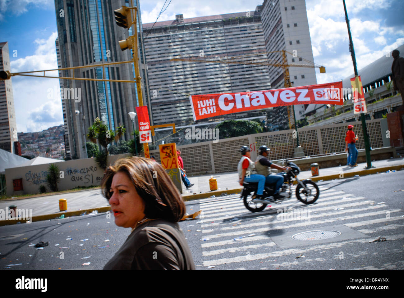 Street scene in Caracas Venezuela. Stock Photo