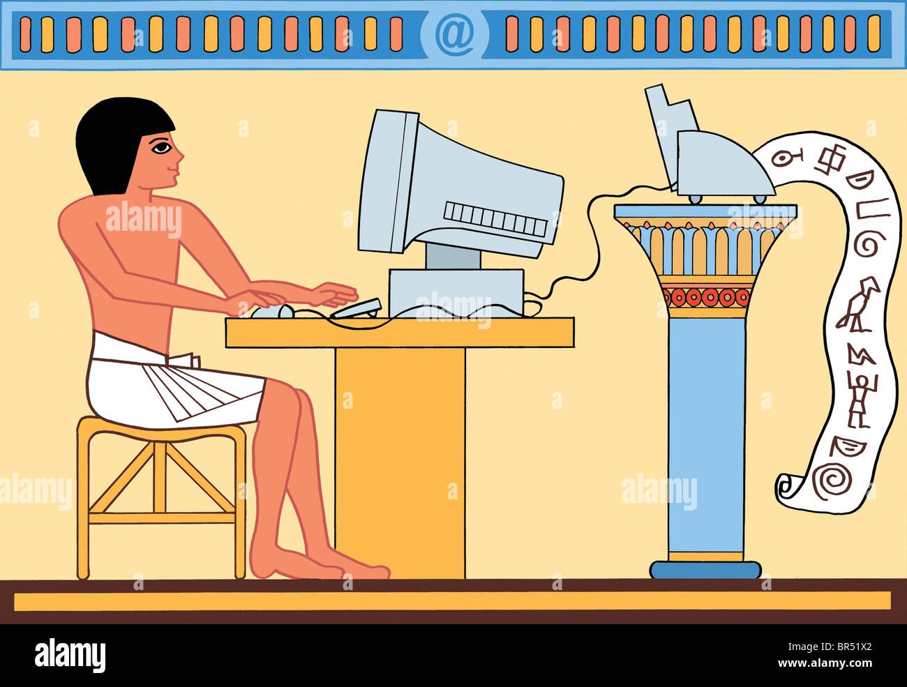 Egyptian person computer hires stock photography and images Alamy