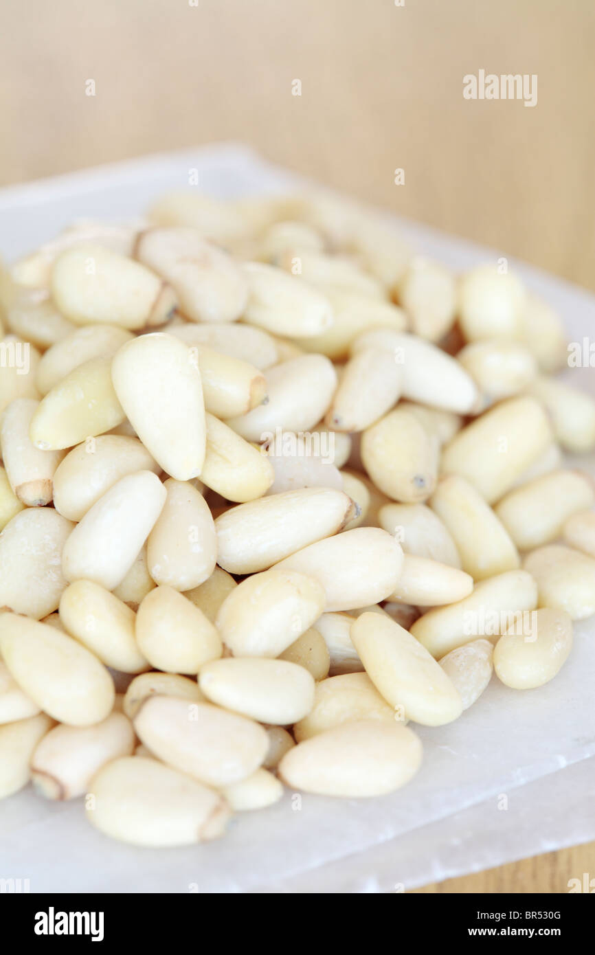 Pinenuts Pine Nuts Stock Photo