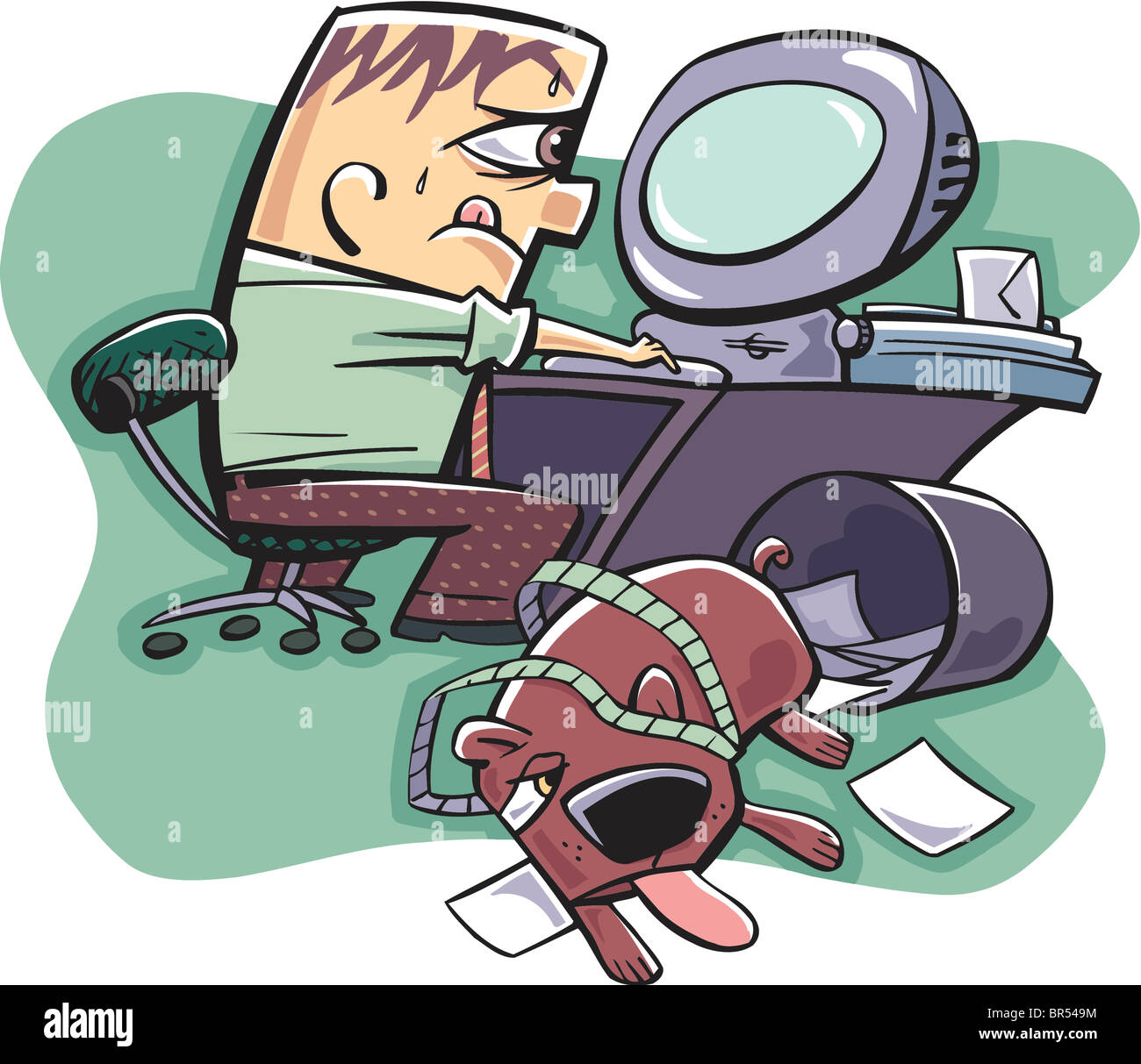 bringing pets to the office Stock Photo Alamy