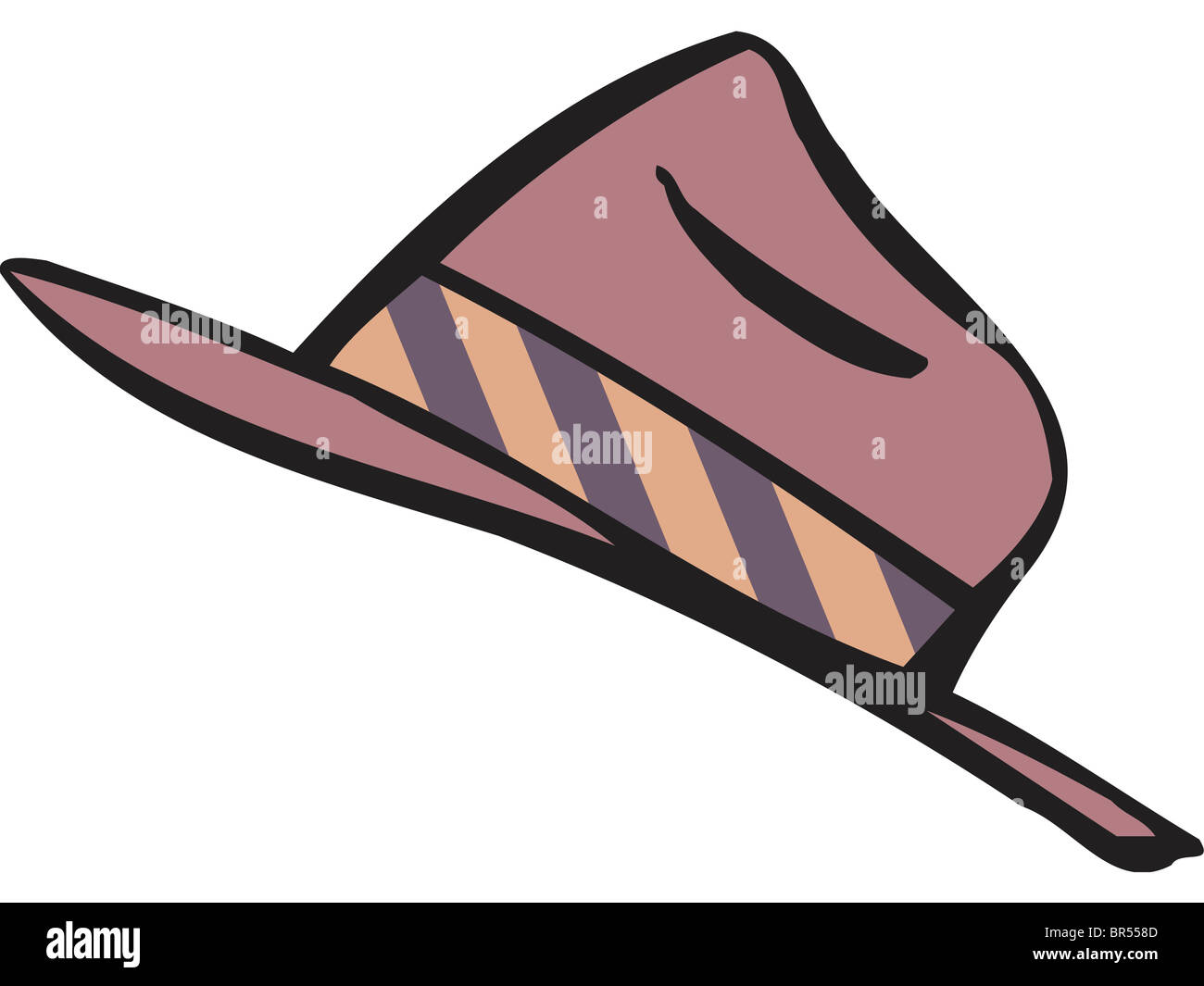 Drawing of a fedora hi-res stock photography and images - Alamy