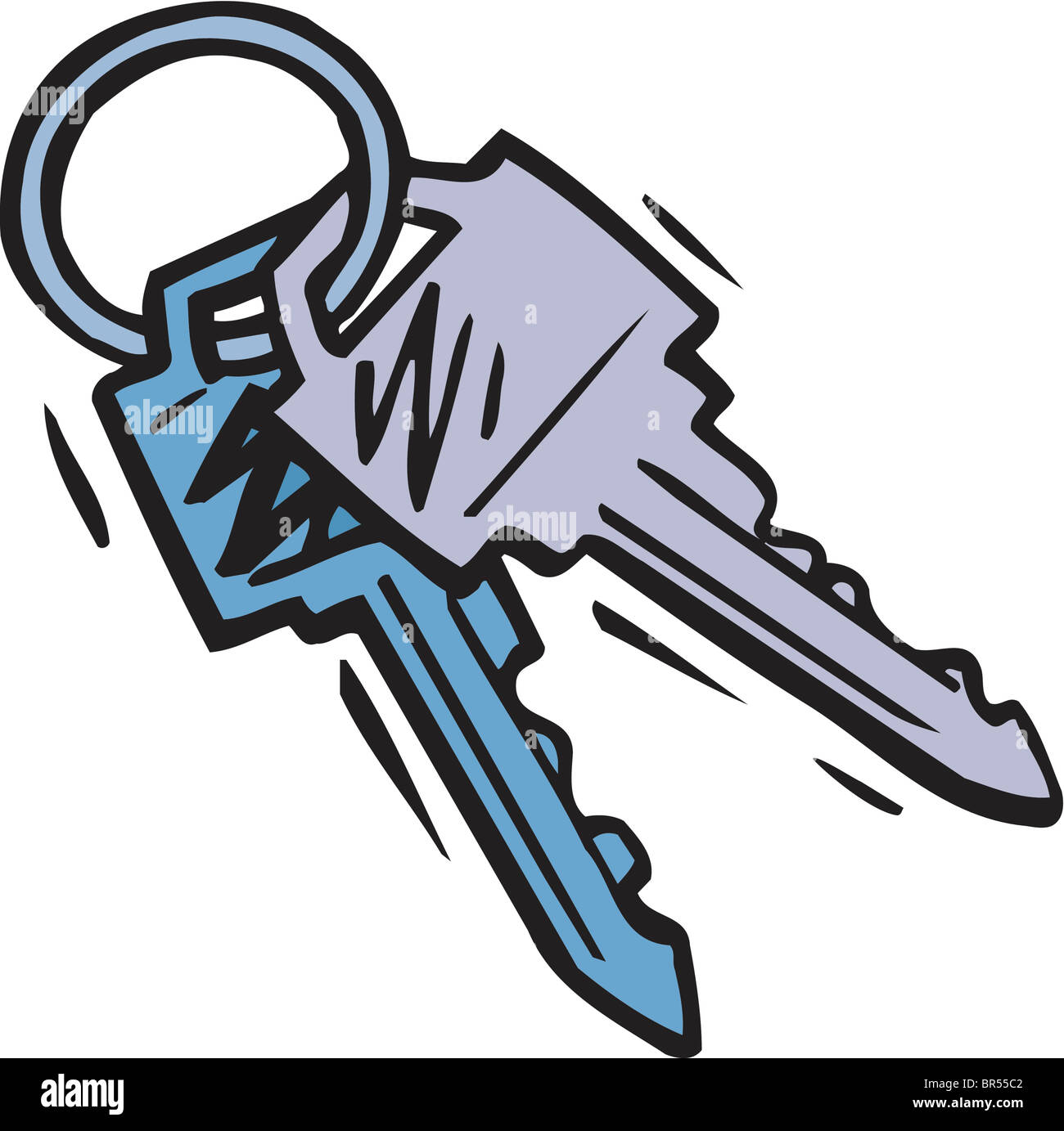 A cartoon illustration of a set of keys Stock Photo: 31461474 - Alamy