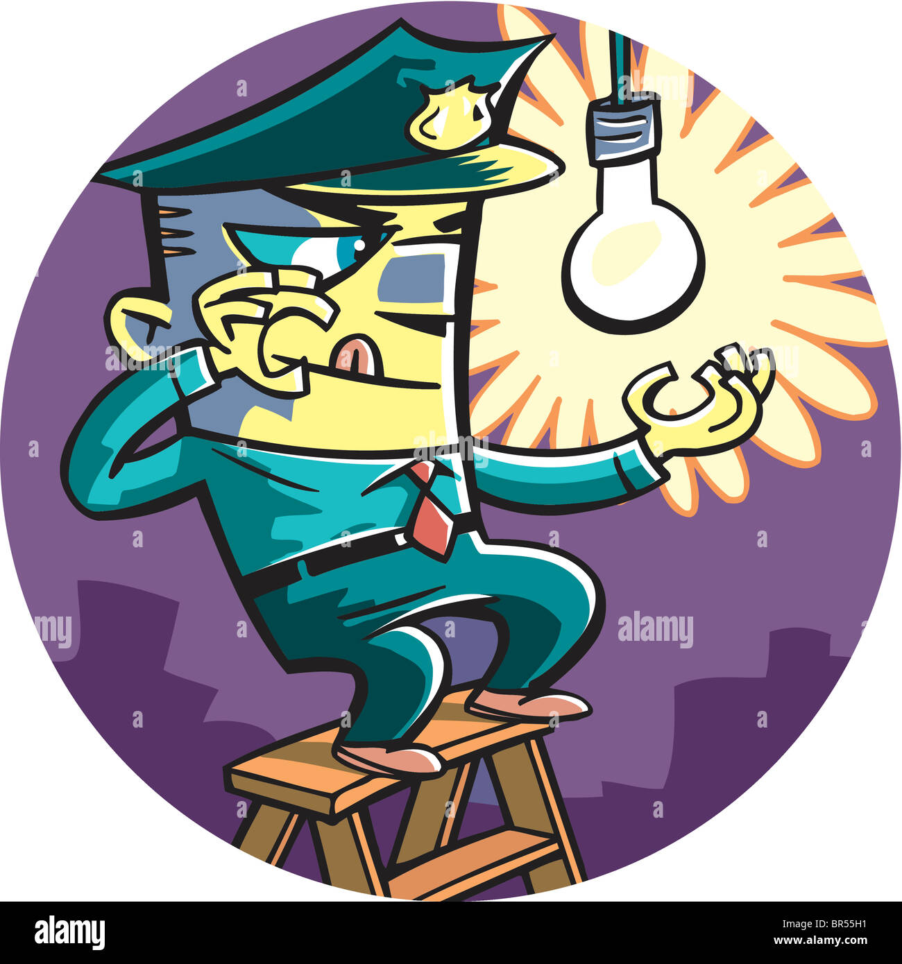 The man in the round hat hi-res stock photography and images - Alamy