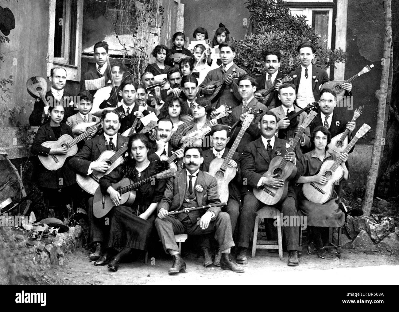 Historic photograph, band in the twenties Stock Photo