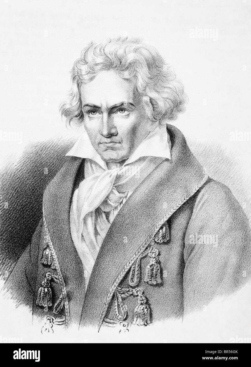 Ludwig Van Beethoven, 1770 - 1827. German composer. Stock Photo