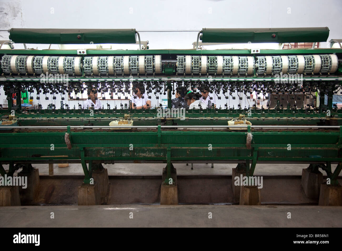 Silk factory in Suzhou China Stock Photo