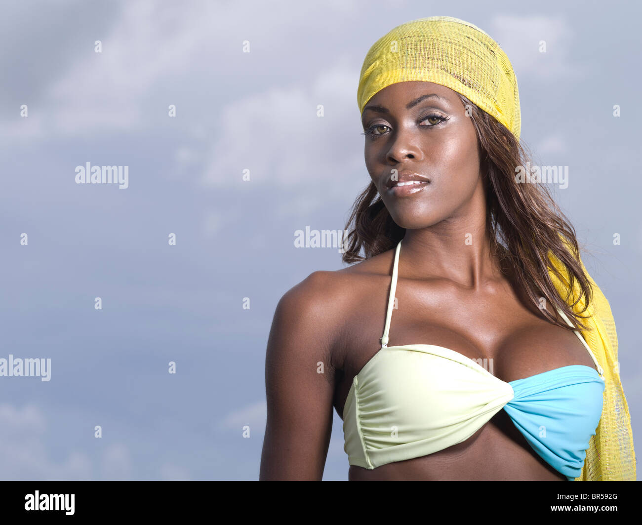 Black women in bikinis at beach Beautiful Black Woman In Bikini At The Beach Stock Photo Alamy