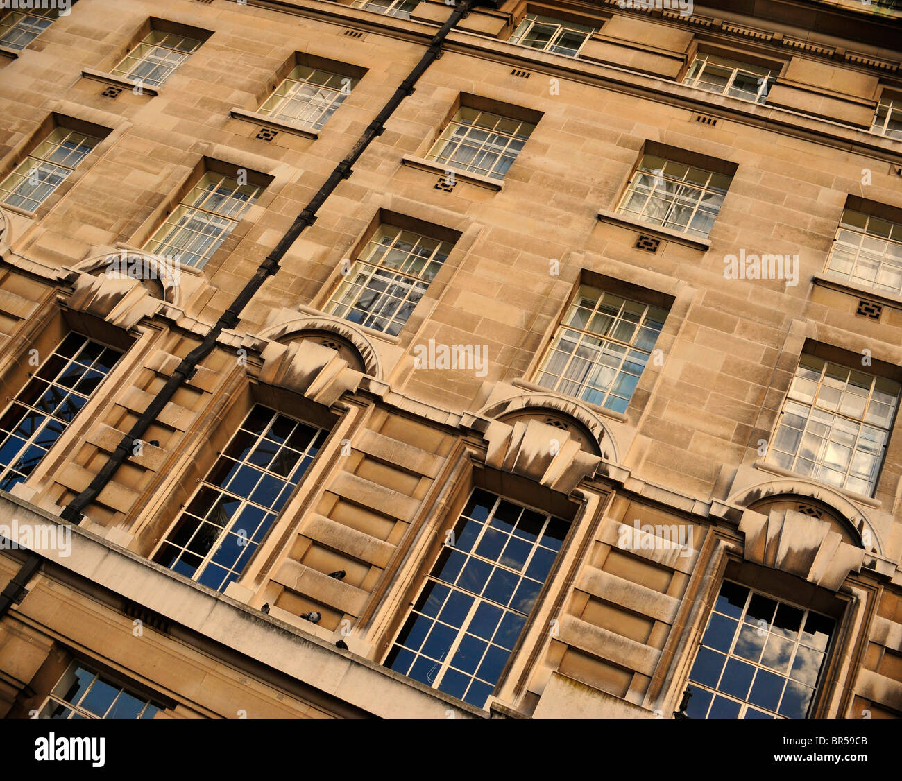 Georgian Building Design with Sash windows, London Stock Photo