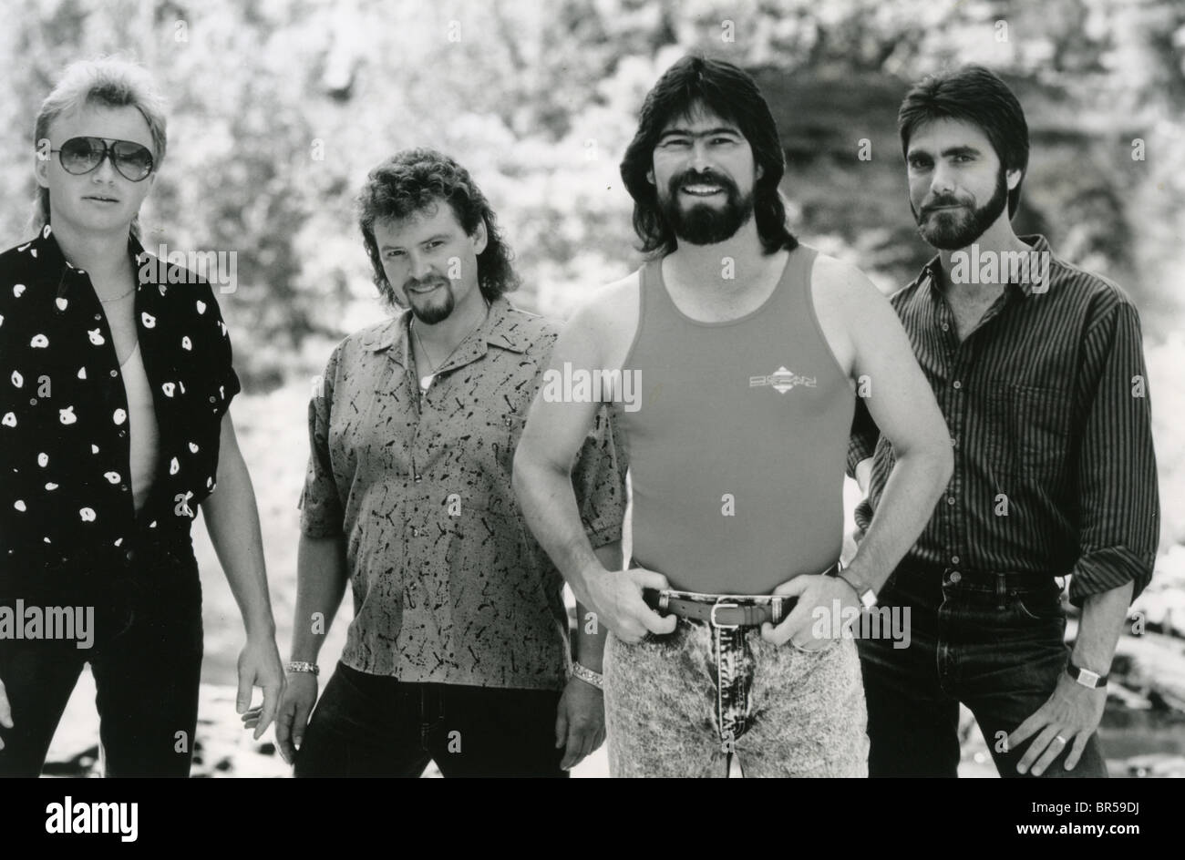 ALABAMA Promotional photo of US rock group Stock Photo Alamy