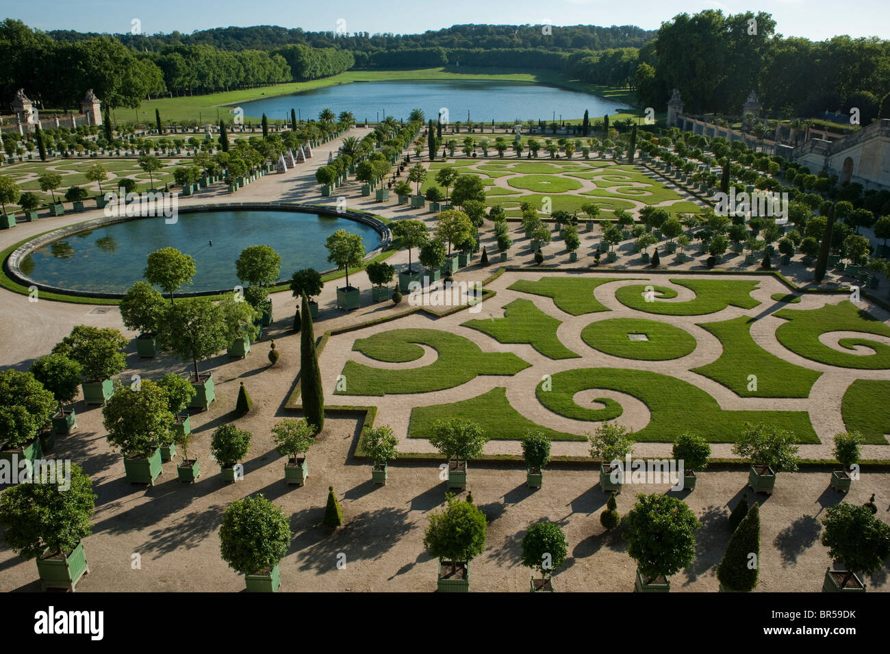 Versailles France Overview French Garden Orangery At Chateau