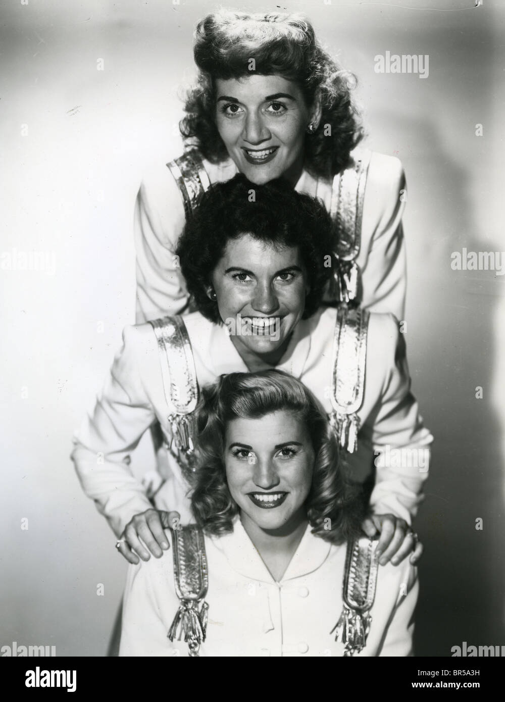 ANDREWS SISTERS - US vocal group from top LaVerne, Maxene and Patty Stock Photo