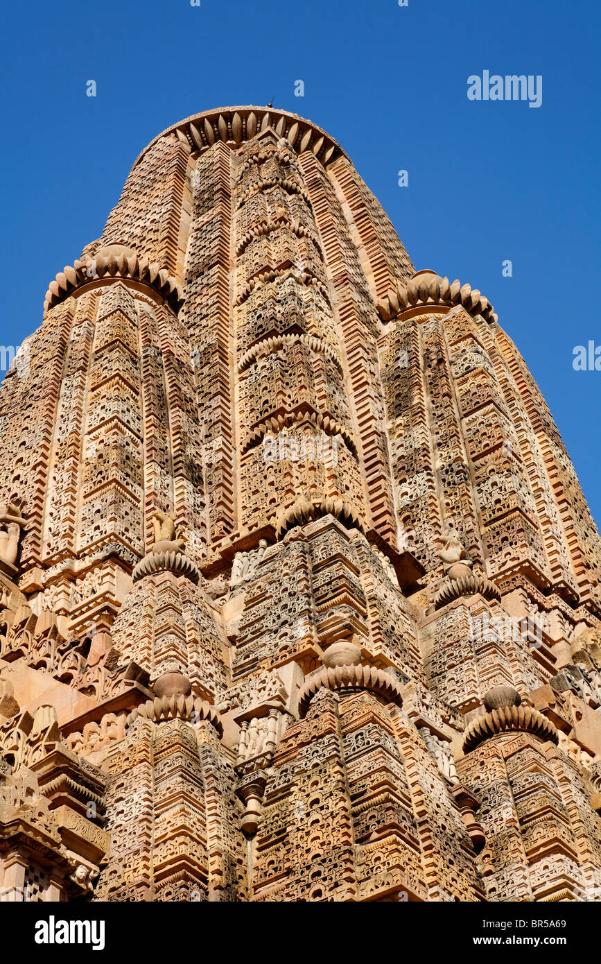 Lakshmana temple, Khajuraho, Madhya Pradesh, India Stock Photo