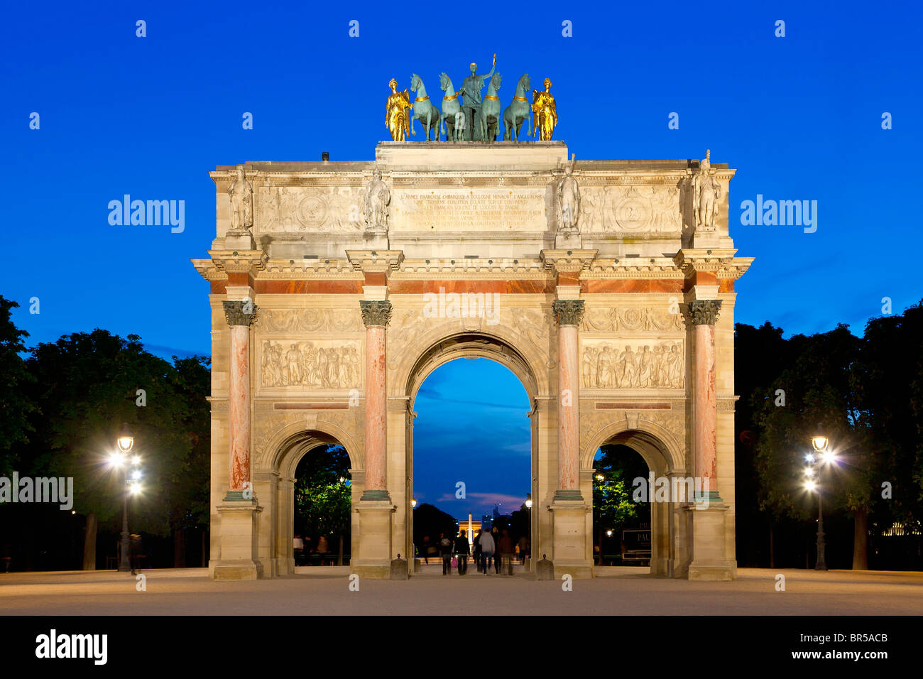 Europe, France, Paris (75), Arc de Triomphe du Carrousel, Paris Stock Photo