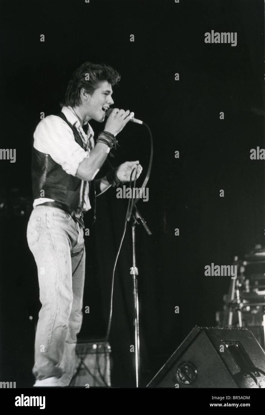 A-HA    Norwegian pop group with Morten Harket in 1986 Stock Photo