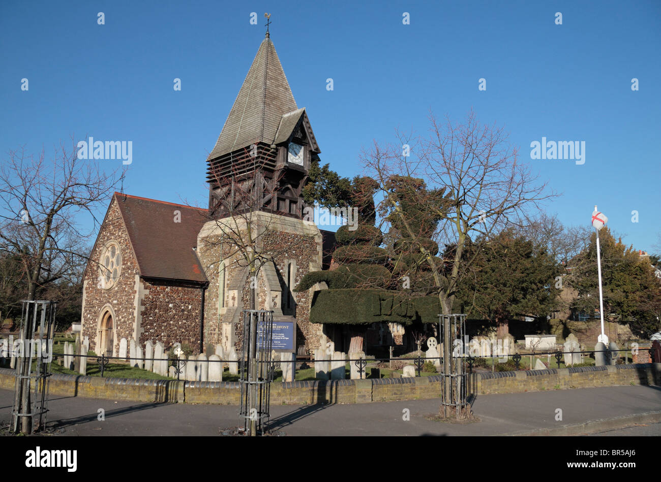 The parish church of St Mary the Virgin, Bedfont, (the Church on the