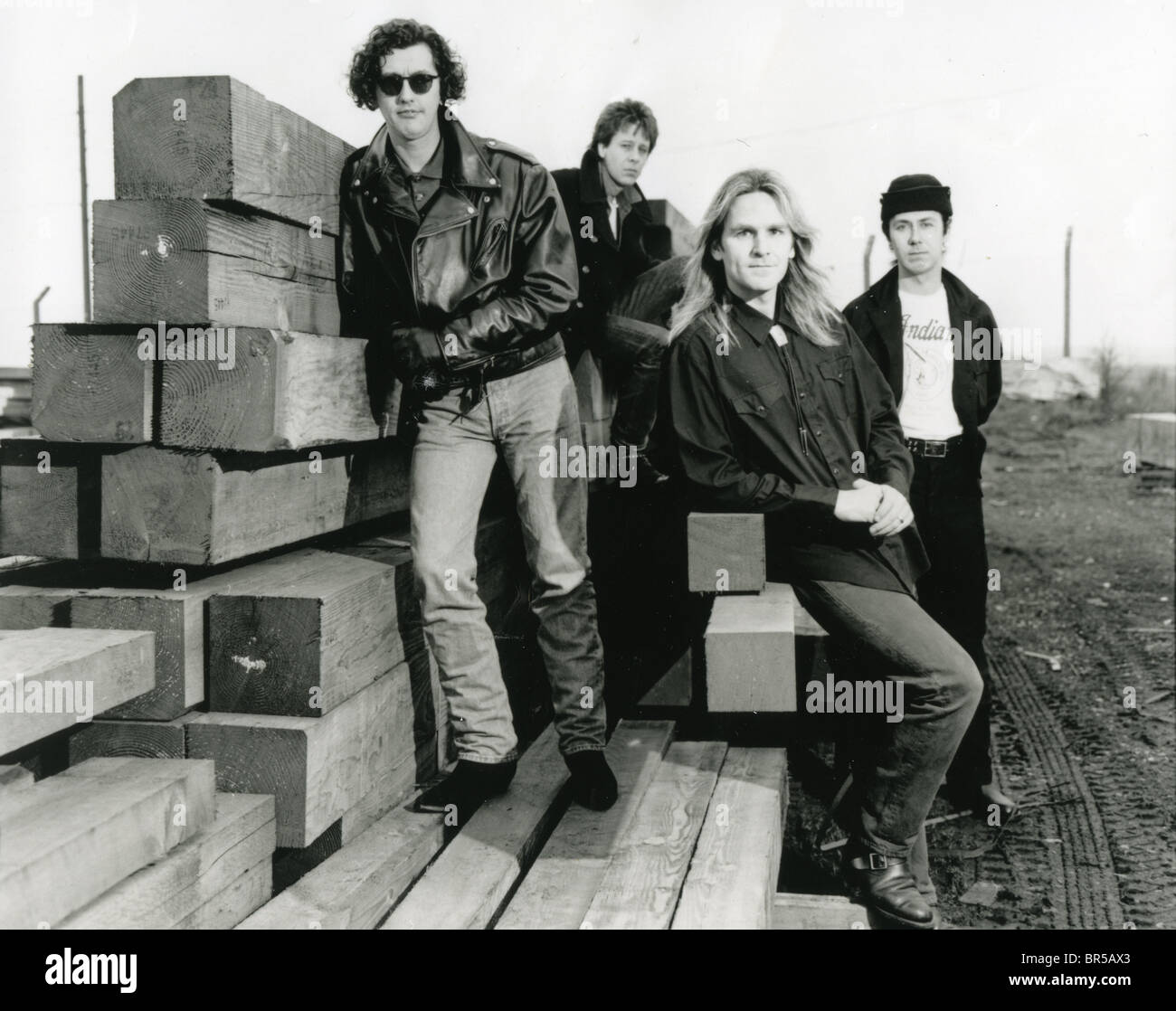 THE ALARM Promotional photo of UK rock group about 1984 Stock Photo Alamy