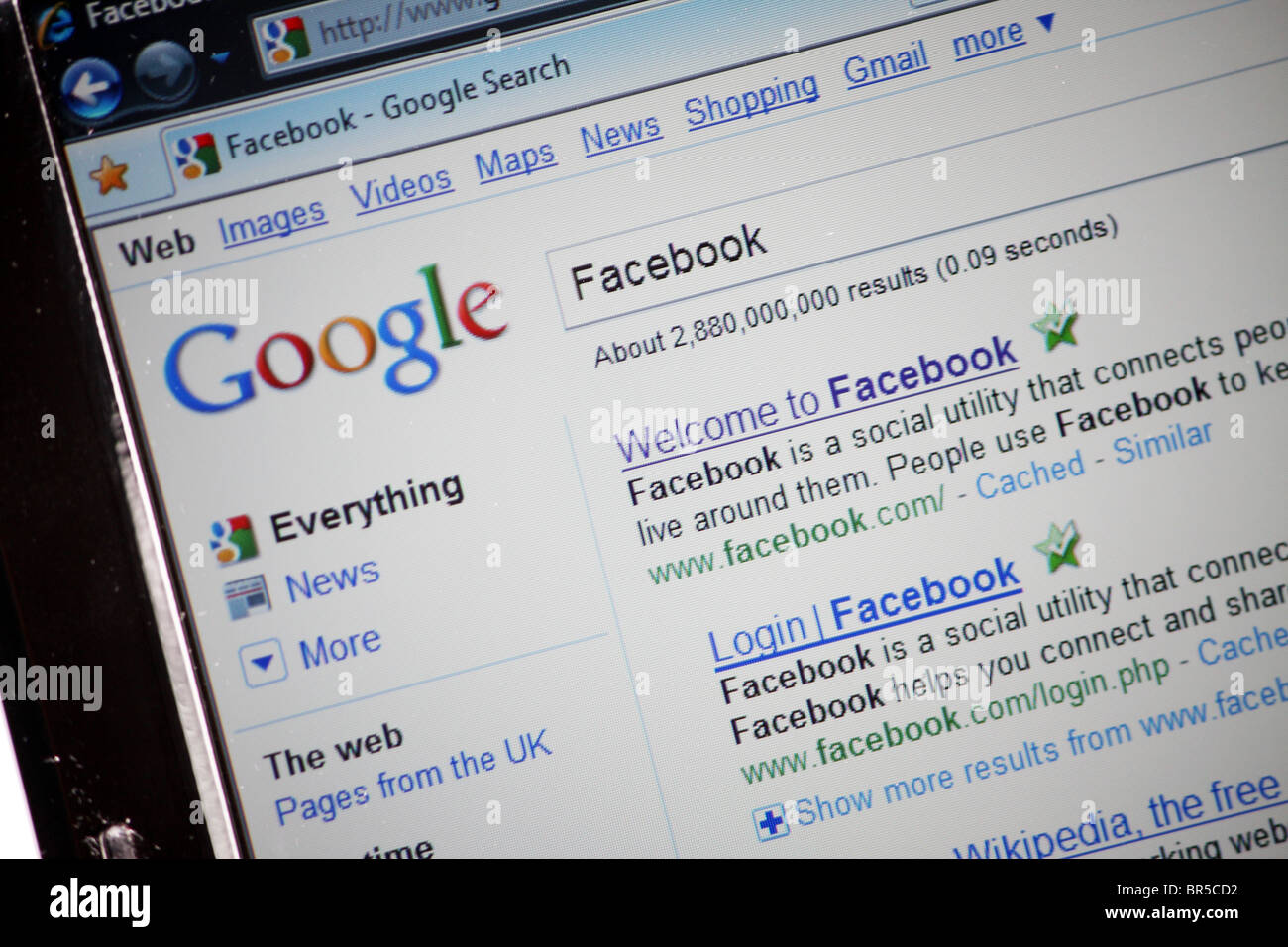 Google uk search engine homepage hi-res stock photography and images