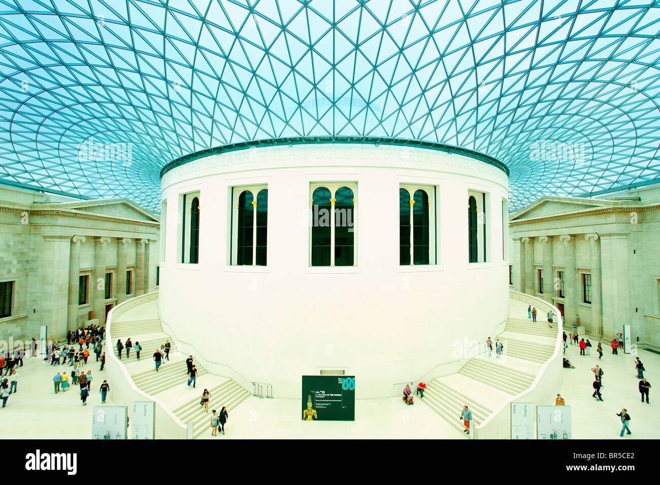 Europe, UK, England, London, British Museum, The Great Court Stock Photo