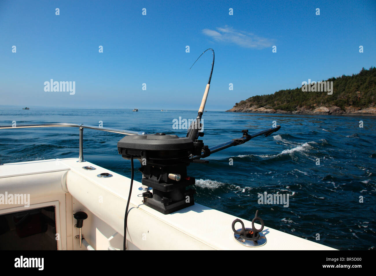 Salmon fishing with downriggers hi-res stock photography and images - Alamy