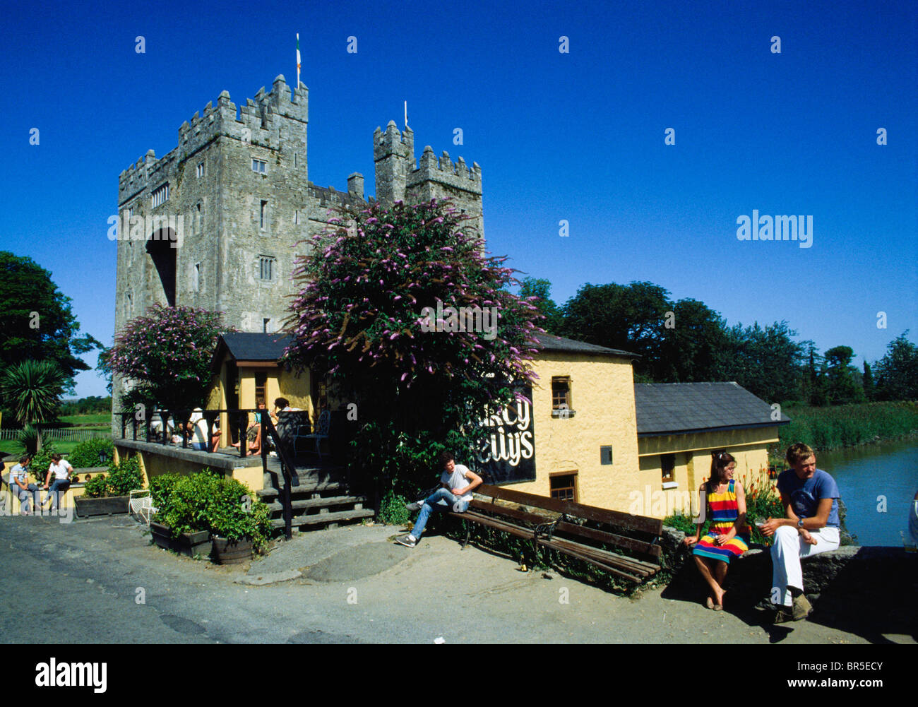 Bunratty Castle And Durty Nellies, Bunratty Village, Co Clare, Ireland Stock Photo