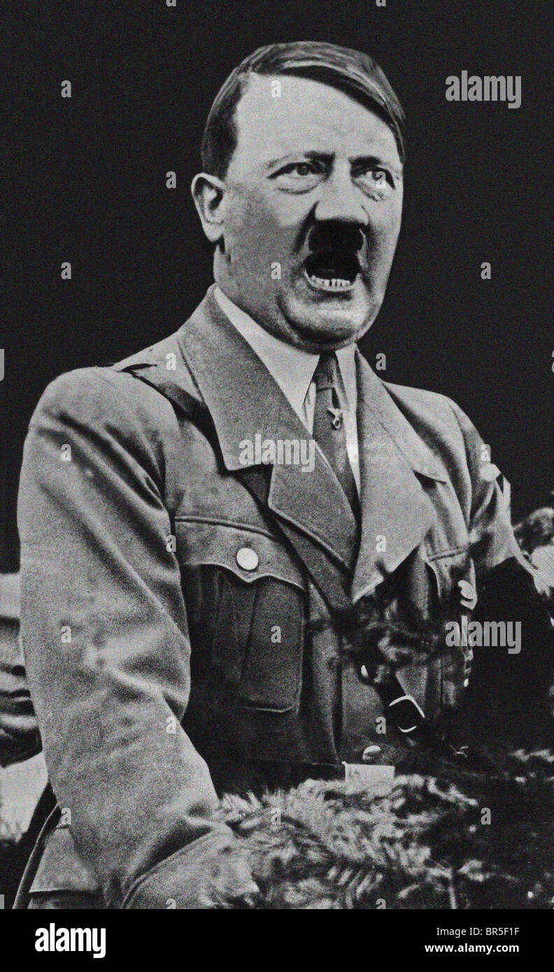 Adolf Hitler, military and political leader of Germany 1933 - 1945, launched World War Two Stock Photo