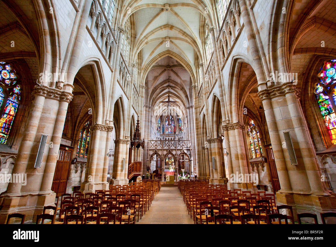 France, Marne, L'Epine, Notre Dame de l'Epine Basilica listed as World Heritage by UNESCO Stock Photo