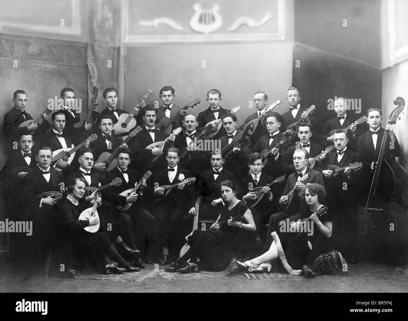 Historic photograph, band, around 1919 Stock Photo