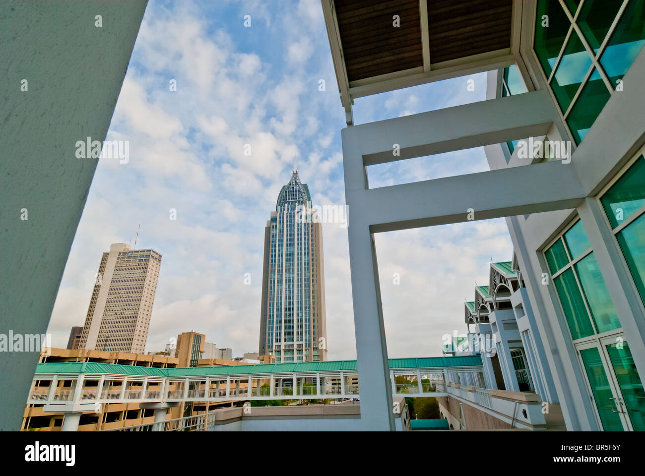 City center from the Arthur R. Outlaw Mobile Convention Center, Mobile