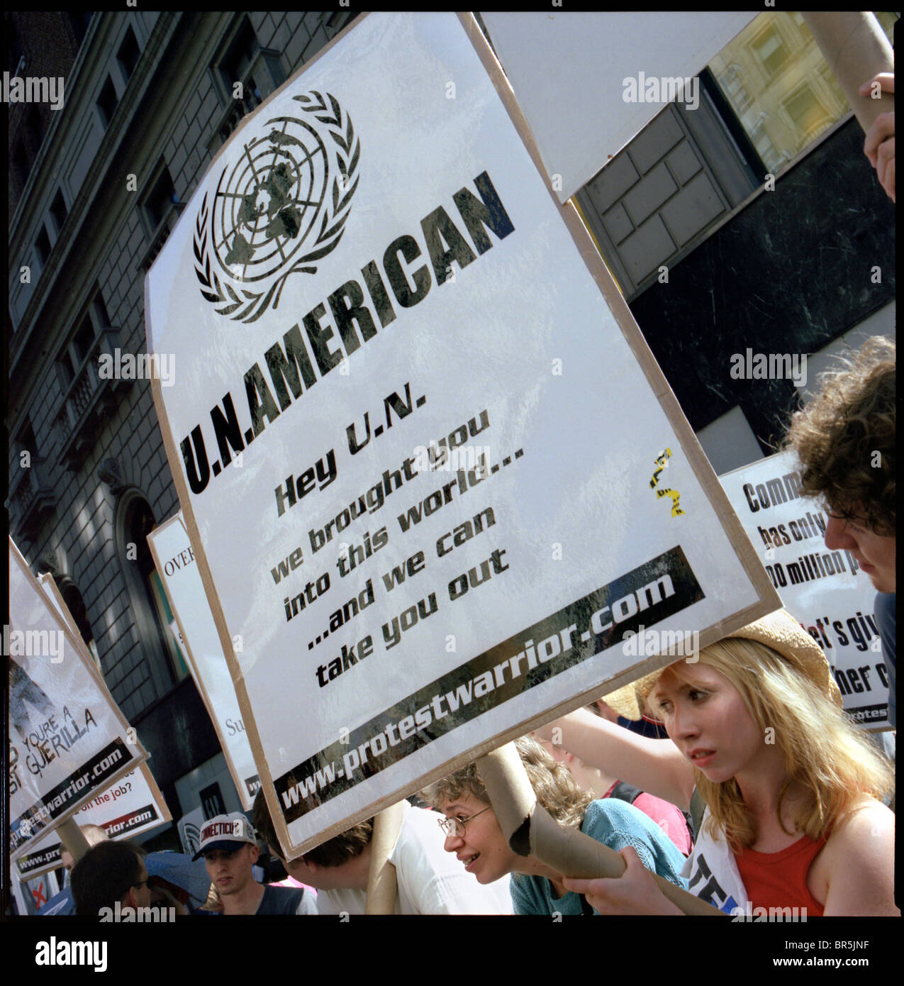 Protest during the Republican National Convention 2004 in New York City Stock Photo