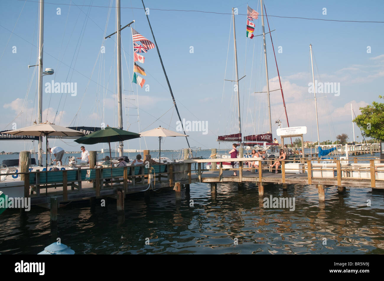 Sunset sailing on yacht from St Pete Beach near St Petersburg Florida