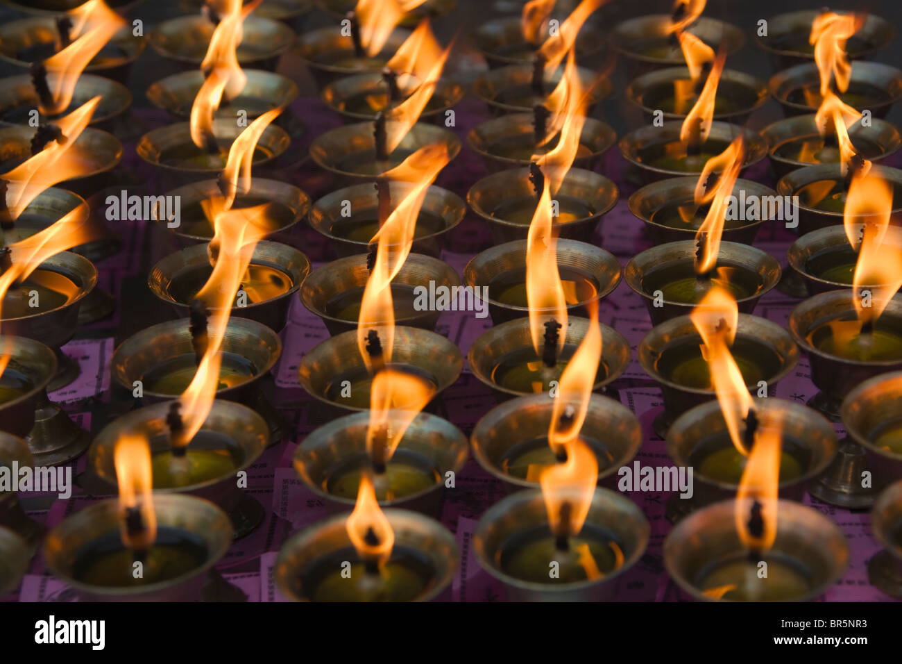 Buddhist oil lamps hires stock photography and images Alamy