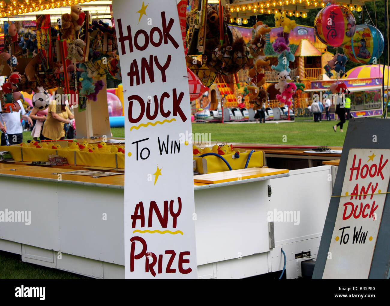 A ride at a fair during a classic car event Stock Photo