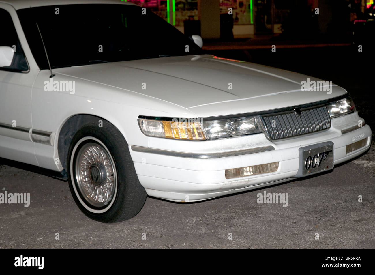 Car owned by fan of James Bond Fan at St Pete Beach near St Petersburg