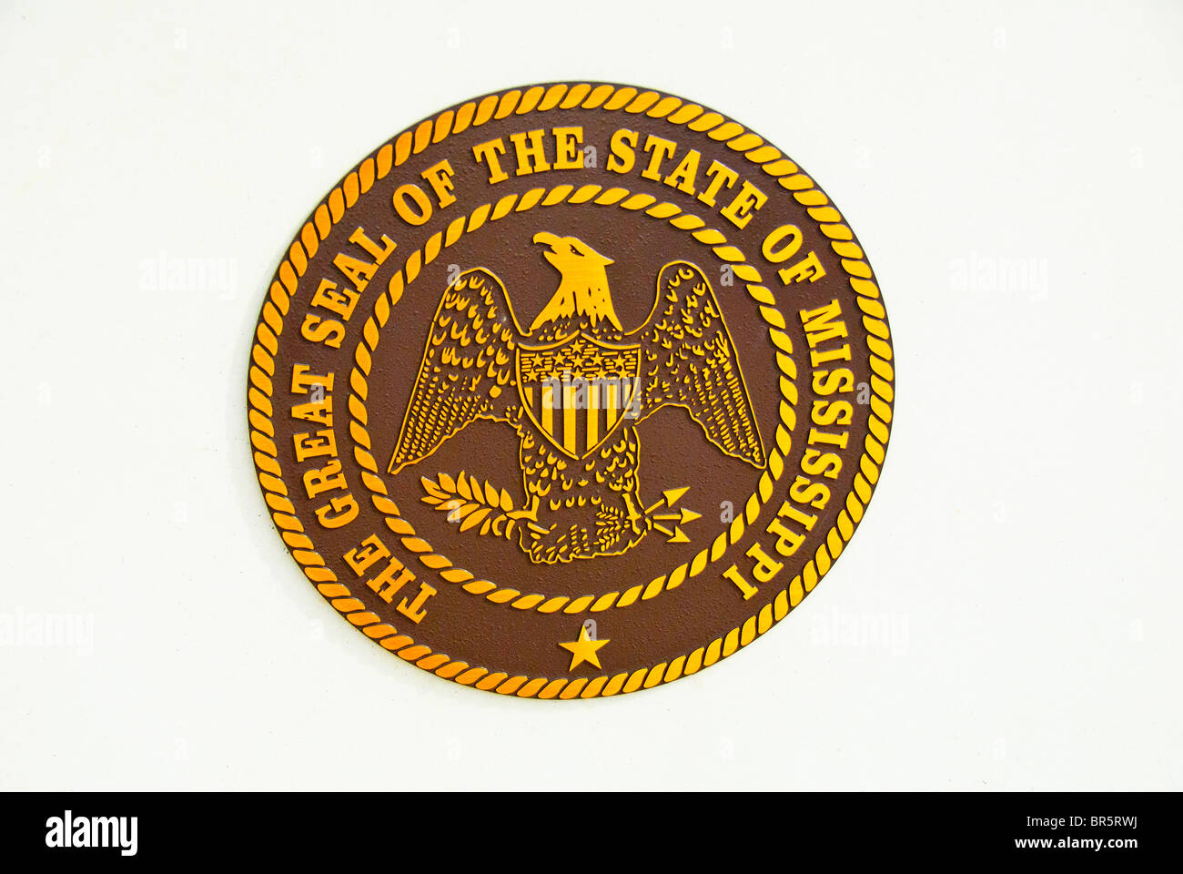 Great Seal of the State of Mississippi Stock Photo