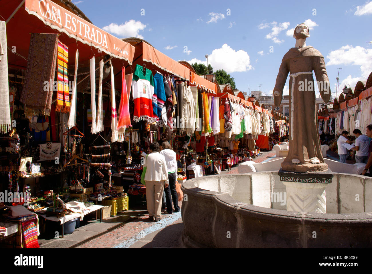 El Parian handicrafts market in the city of Puebla, Mexico Stock Photo