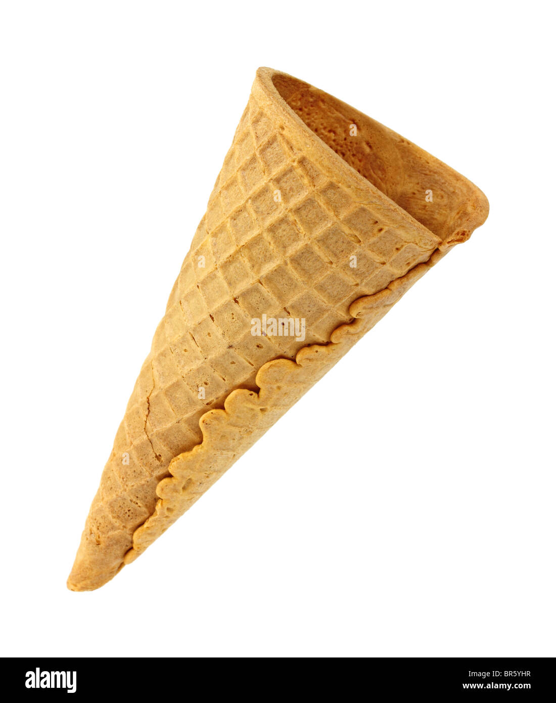 Single sugar cone for ice cream Stock Photo Alamy