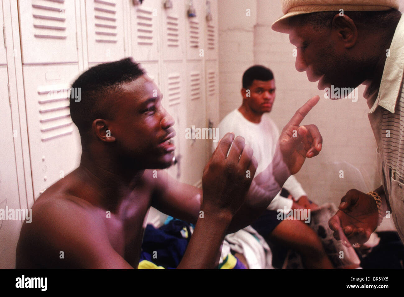 San Antonio Texas Benton with professional boxer Evander