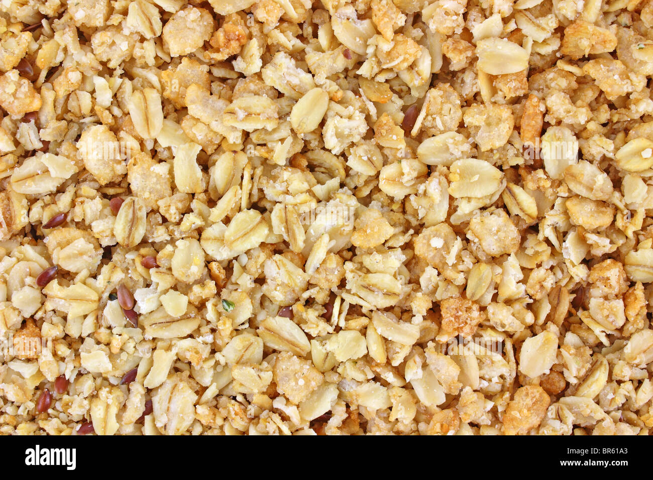 Close view of granola cereal Stock Photo