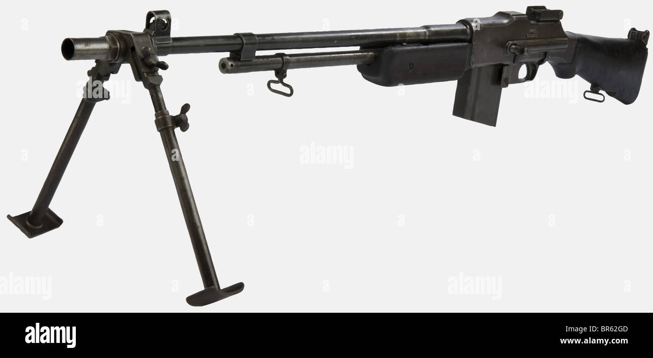 An American B.A.R. light machine gun, calibre 30/06, serial number