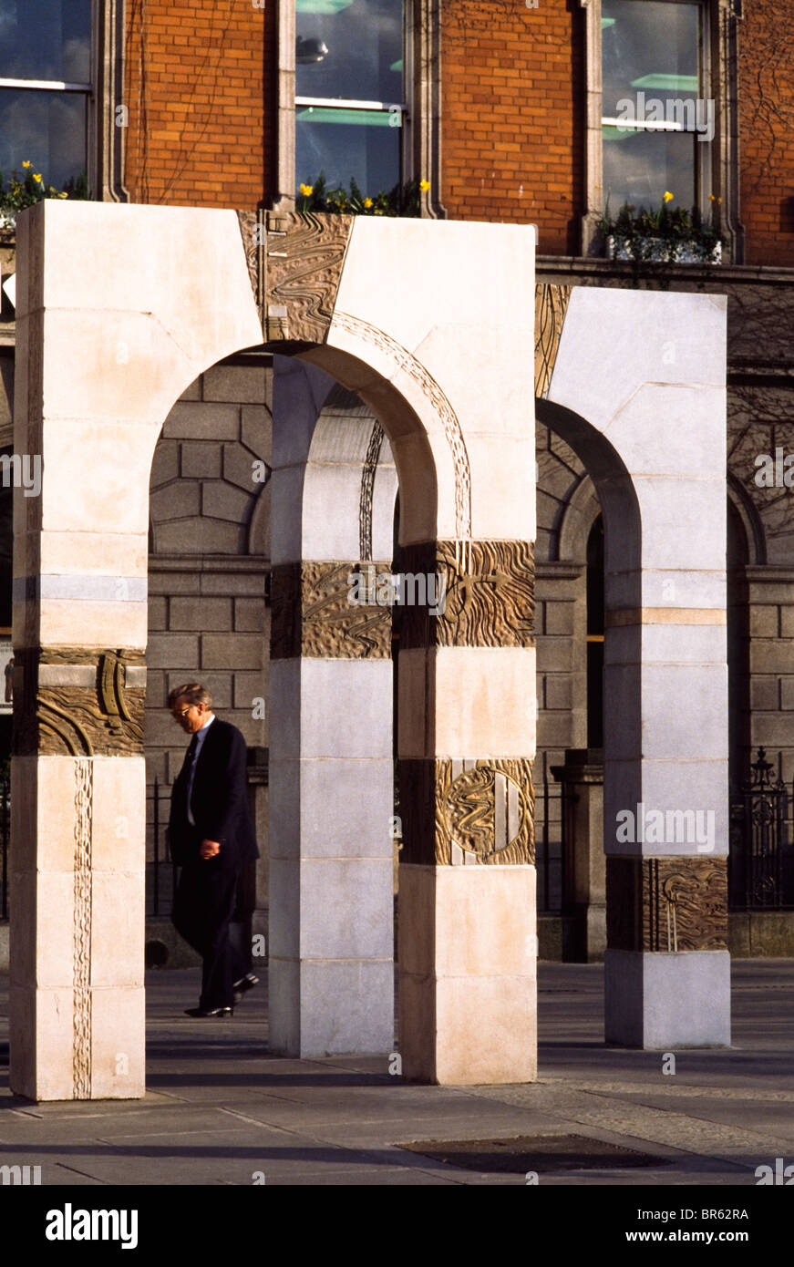 Dublin City, Co Dublin, Ireland, Statues, St. Stephens Green Stock
