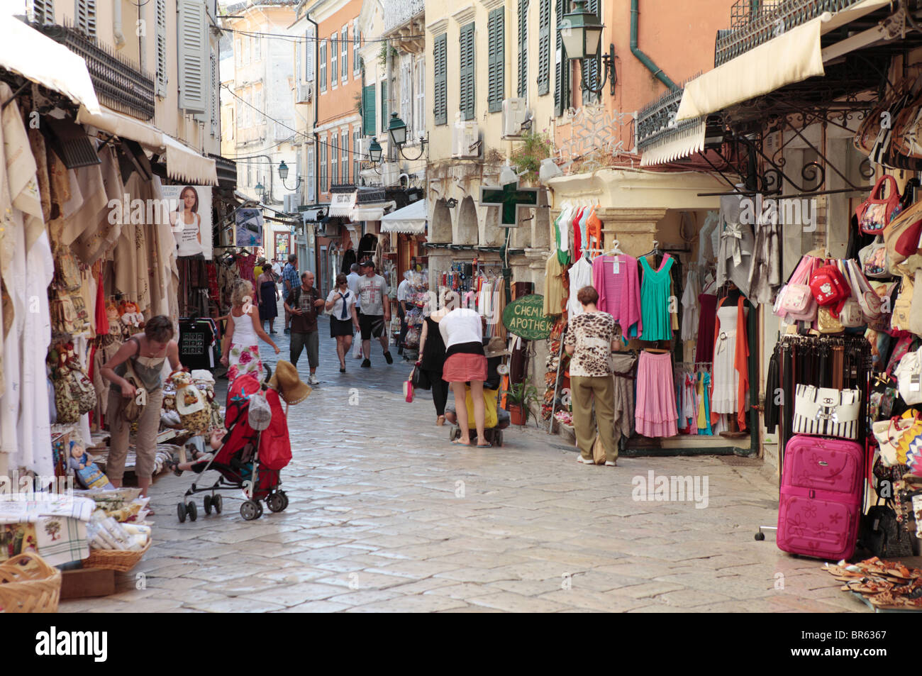 Old Town Corfu Stock Photo