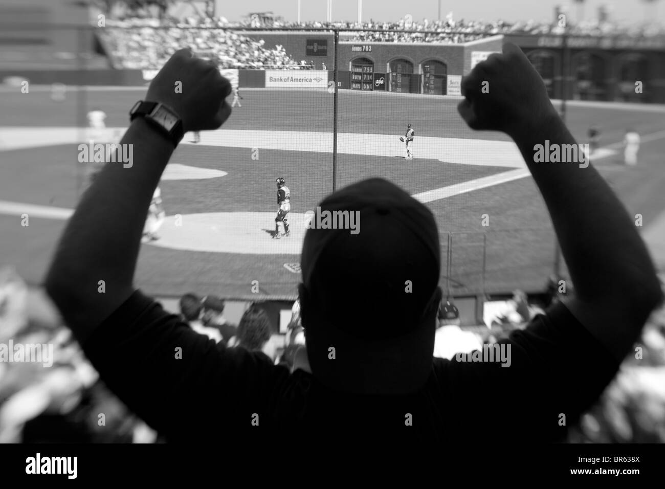 Baseball game in San Francisco Stock Photo Alamy