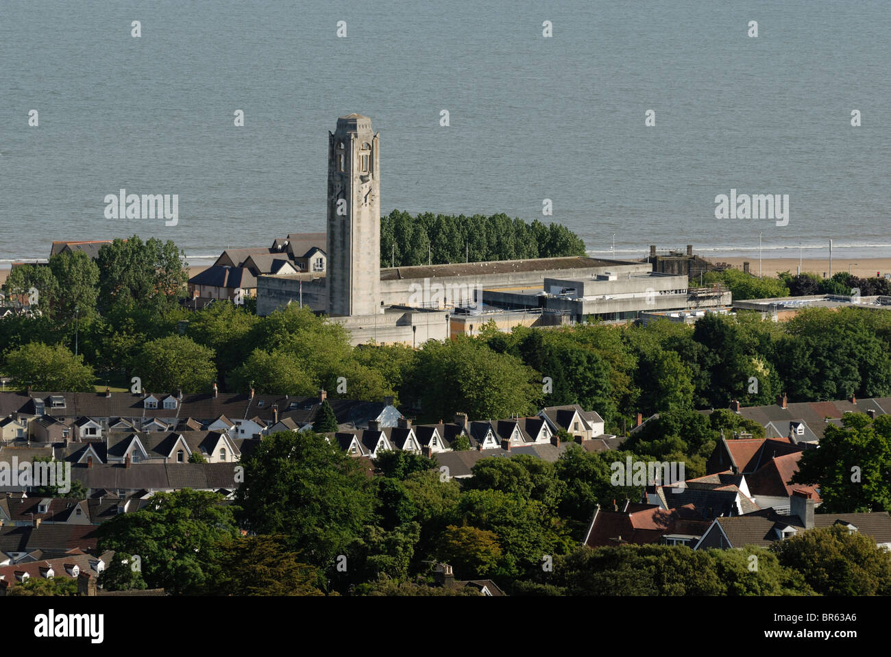 The Guildhall, Swansea, council offices and concert venue (The Brangwyn Hall), Wales, UK Stock Photo