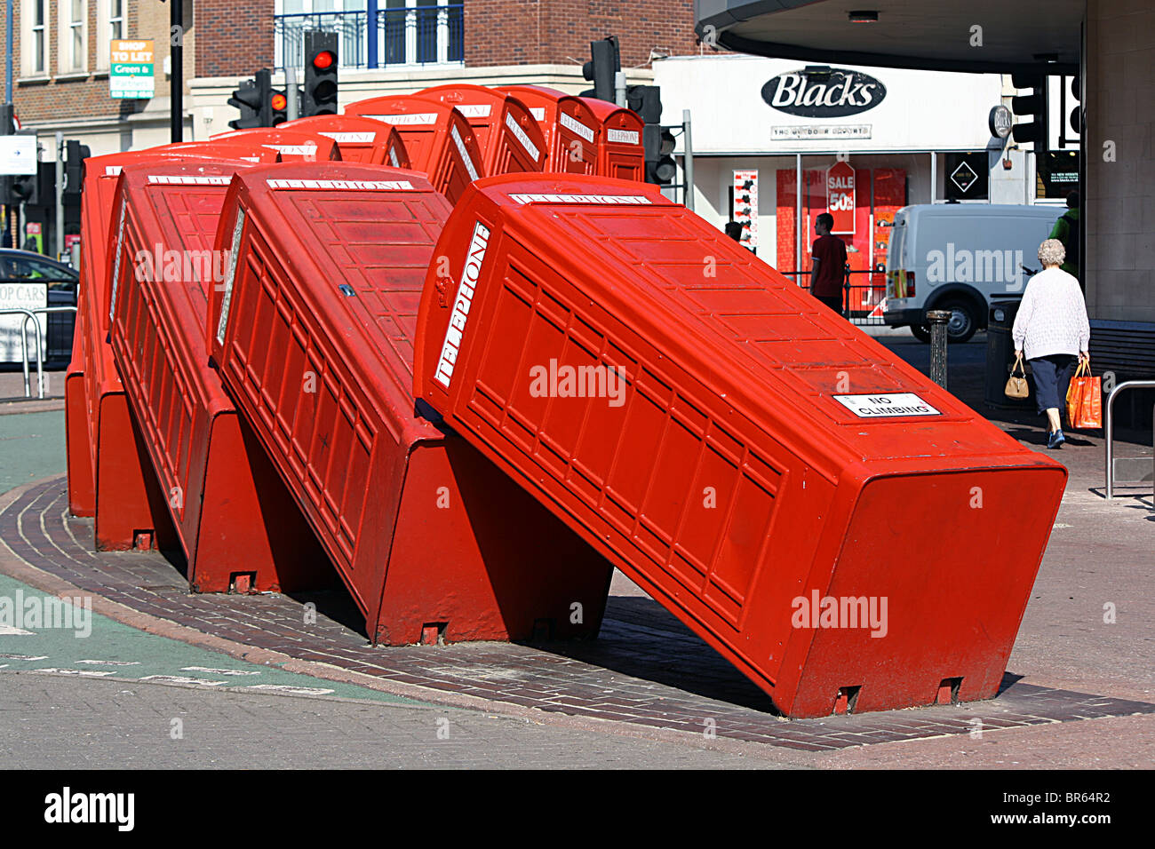 Sculpture, Out of Order, Kingston, London Stock Photo