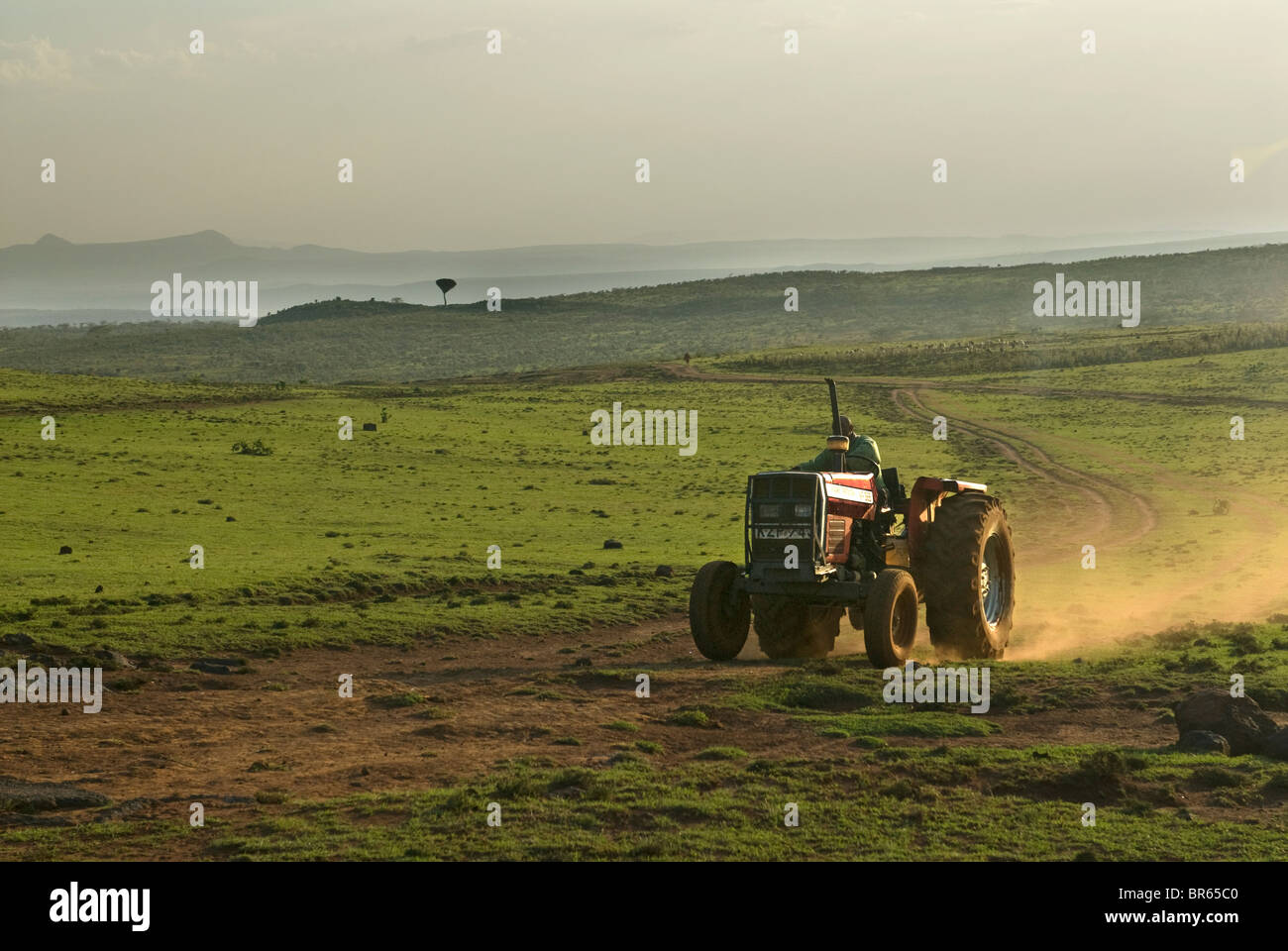 Tractor in Africa Developing Country Agriculture Farming Stock Photo