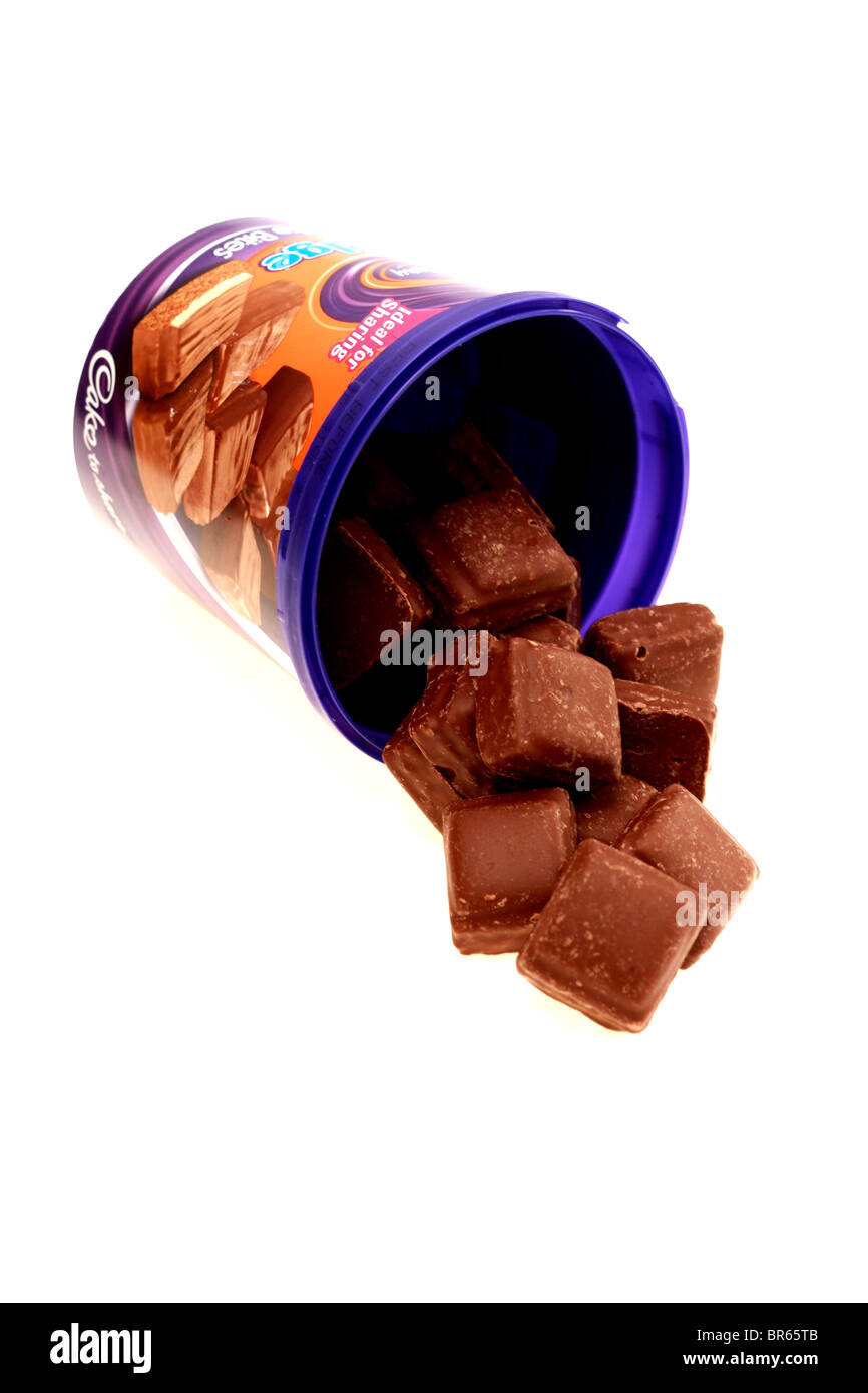 Cadbury Fudge Cake Bites Stock Photo Alamy